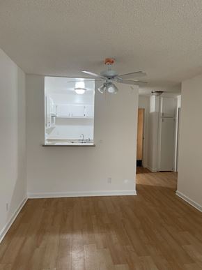 Los Angeles apartment for rent - Dining Room with Hardwood Floors and Fan
