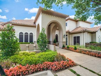 Lush landscaping