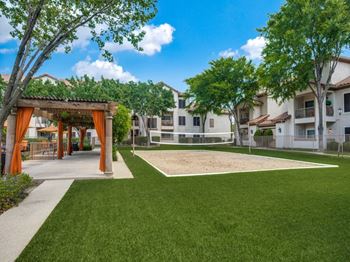 Sand volleyball court