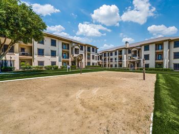 Sand volleyball court