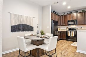 Round Rock apartment for rent - Dining And Kitchen at Las Brisas Apartment Homes, Texas