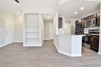 Built- in bookshelves
