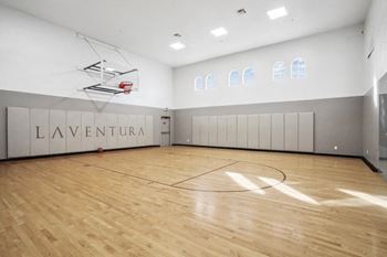 Indoor basketball court