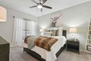 Fort Worth apartment for rent - Bedroom With Ceiling Fan at The Canyons Apartments, Fort Worth, TX
