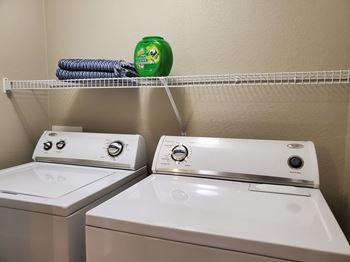 Washer dryer in unit