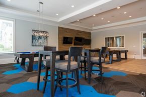 Jacksonville apartment for rent - Clubhouse with Pool Table at The Oasis at Town Center Apartments, Jacksonville