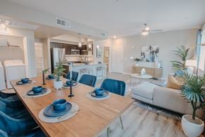 Las Vegas apartment for rent - Spacious Living and dining area at Level 25 at The Curve by Picerne, Las Vegas, NV, 89148