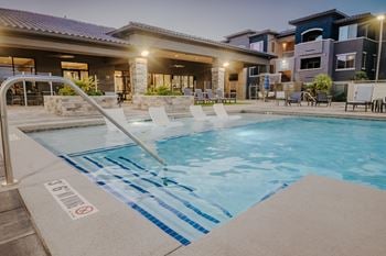 Crystal clear swimming pool