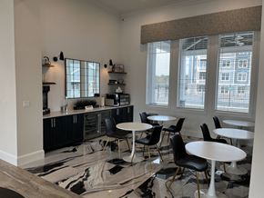 Plymouth apartment for rent - a common area with tables and chairs and a counter with a microwave and coffee maker at Plymouth, Plymouth, 02360