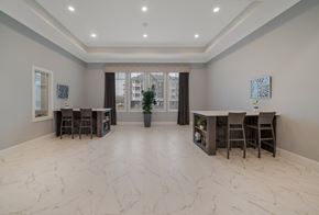 Plymouth apartment for rent - a dining room with a table and chairs and a window at The Oasis at Plymouth, Plymouth