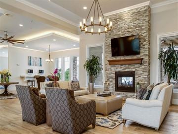 Plainville apartment for rent - a living room with furniture and a fireplace