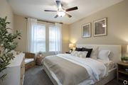 Tampa apartment for rent - Bedroom With Ceiling Fan at The Oasis at Highwoods Preserve, Tampa, FL