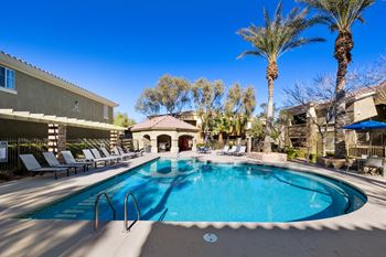 Three resort-style pools, one seasonally heated