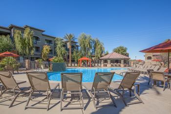 Poolside sundecks