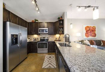 Allusion at west university model kitchen