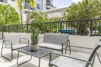 Outdoor patio area