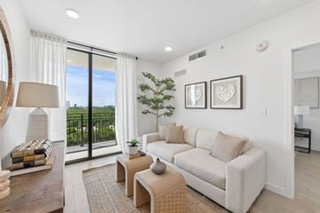 North Miami Beach apartment for rent - 3 Bedroom Unit, living room, at Alvorada on the Bay in North Miami Beach, FL