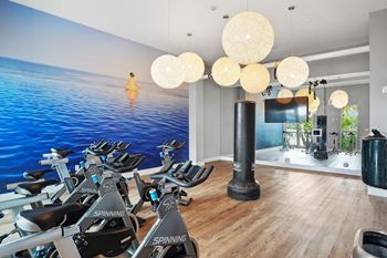 Yoga and spin studio with on-demand programming