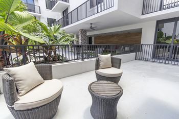 Spacious patio