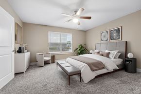 Tallahassee apartment for rent - 3 Bedroom Unit| Virtually Staged Bedroom at Capital Grand in Tallahassee, FL