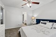 Plano apartment for rent - Model unit bedroom at Chisholm Place in Plano, TX