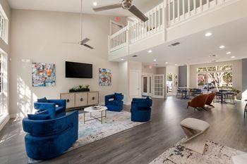 Two-story clubhouse w/ kitchen and entertainment area