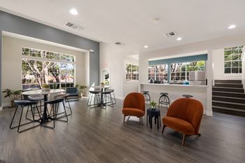 Two-story clubhouse w/ kitchen and entertainment area