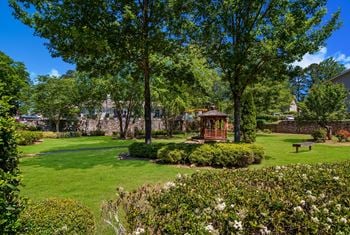 Beautiful landscaped central park