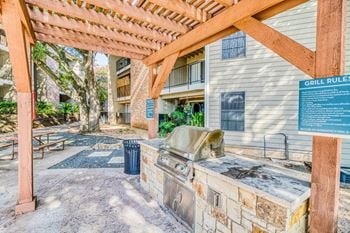 Covered outdoor grilling areas