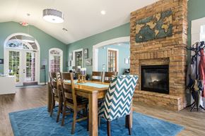 Pensacola apartment for rent - Bright and modern lobby with stylish decor at Angel Landing apartments in Pensacola, FL