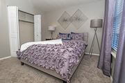 Bossier City apartment for rent - Ambassador bedroom in model home with closet at The Oasis apartments in Bossier City, LA