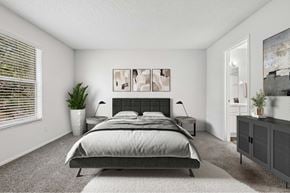 Gainesville apartment for rent - Virtually Staged bedroom at Reflections in Gainesville, FL