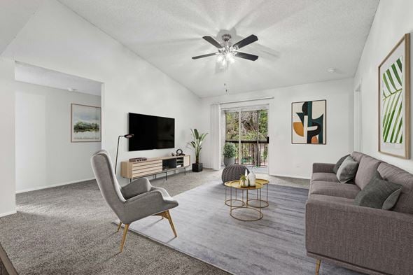Gainesville apartment for rent - Virtually Staged living room at Reflections in Gainesville, FL