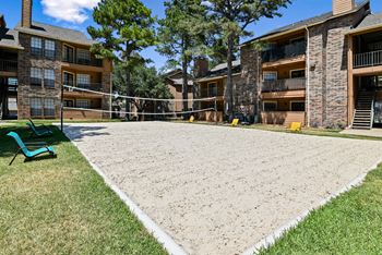 Sand volleyball court