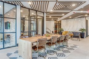Austin apartment for rent - Professional Leasing Office Interior at St. Elmo Apartment in Austin, TX