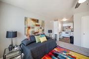 Shreveport apartment for rent - Model Studio Living Room 3 at Orleans Square in Shreveport, LA