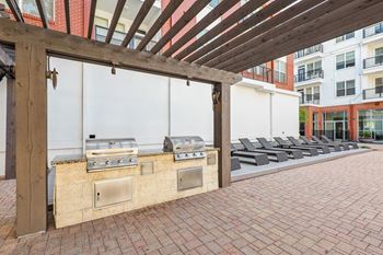 Summer kitchen & seating for year-round outdoor entertaining