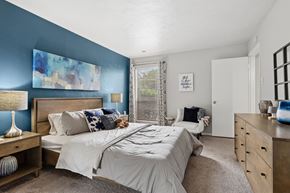 Mesquite apartment for rent - Model unit bedroom at The Summit in Mesquite, TX