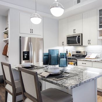 Quartz or granite countertops