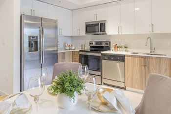 Dining and kitchen area
