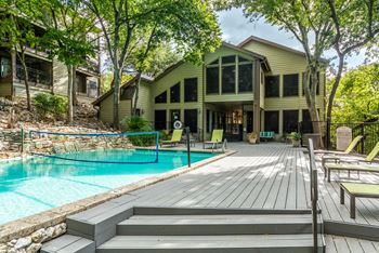 2 Sparkling pools (one 8' deep) and sundeck