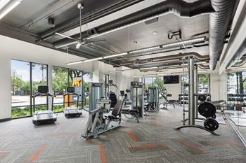 24-Hour club fit athletic center with spin & yoga studios