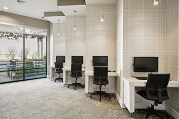 Business center with pcs