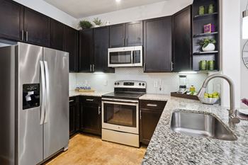 Gourmet kitchens with stainless steel appliance package