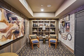 Speakeasy-style resident lounge
