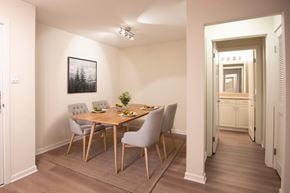 Marina Del Rey apartment for rent - A dining room with a table and chairs.