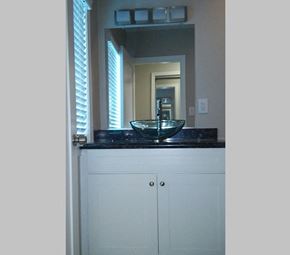 Redondo Beach apartment for rent - Bathroom with vessel sink