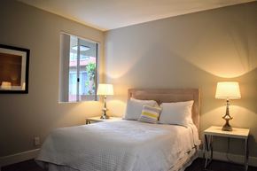 Los Angeles apartment for rent - View of model bedroom with well lit window, and bedroom furniture