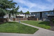 Turlock apartment for rent - Green Lawn And Sidewalk at Park Place, Turlock, CA, 95382