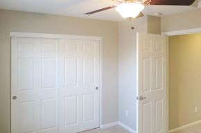 Tracy apartment for rent - View of bedroom with ceiling fan  and closet